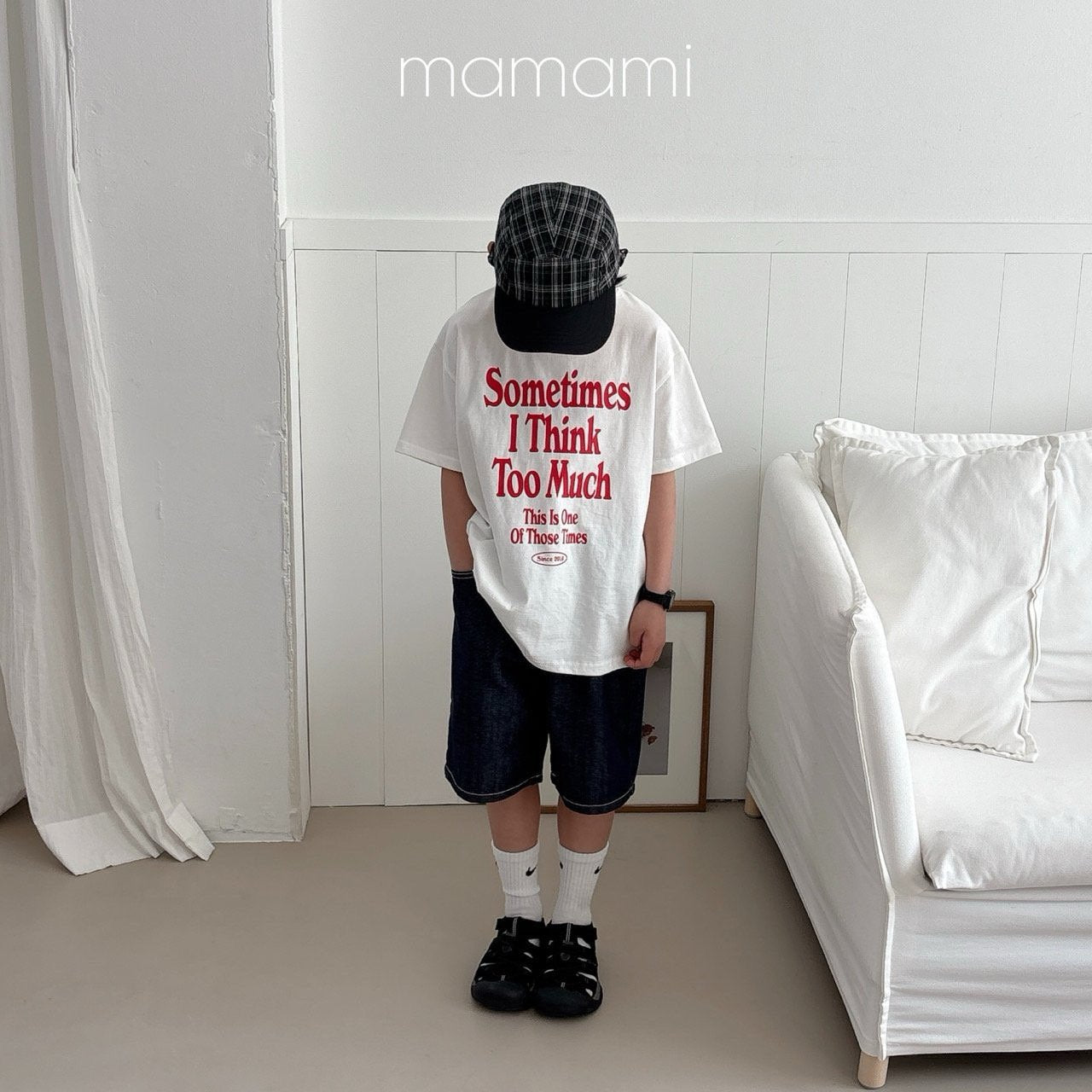 【韓国直送便】親子お揃い / Sometime T-shirt / 3color / XS(80)-JL(150)&adult / mamami 2025夏 / ko555