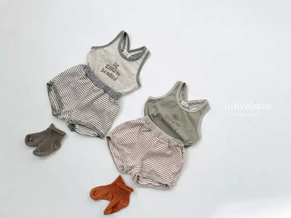 Kind Sleeveless Top Bottom Set  Hi Byebebe 2023summer