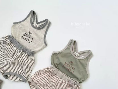 Kind Sleeveless Top Bottom Set  Hi Byebebe 2023summer