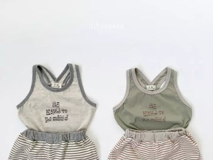 Kind Sleeveless Top Bottom Set  Hi Byebebe 2023summer