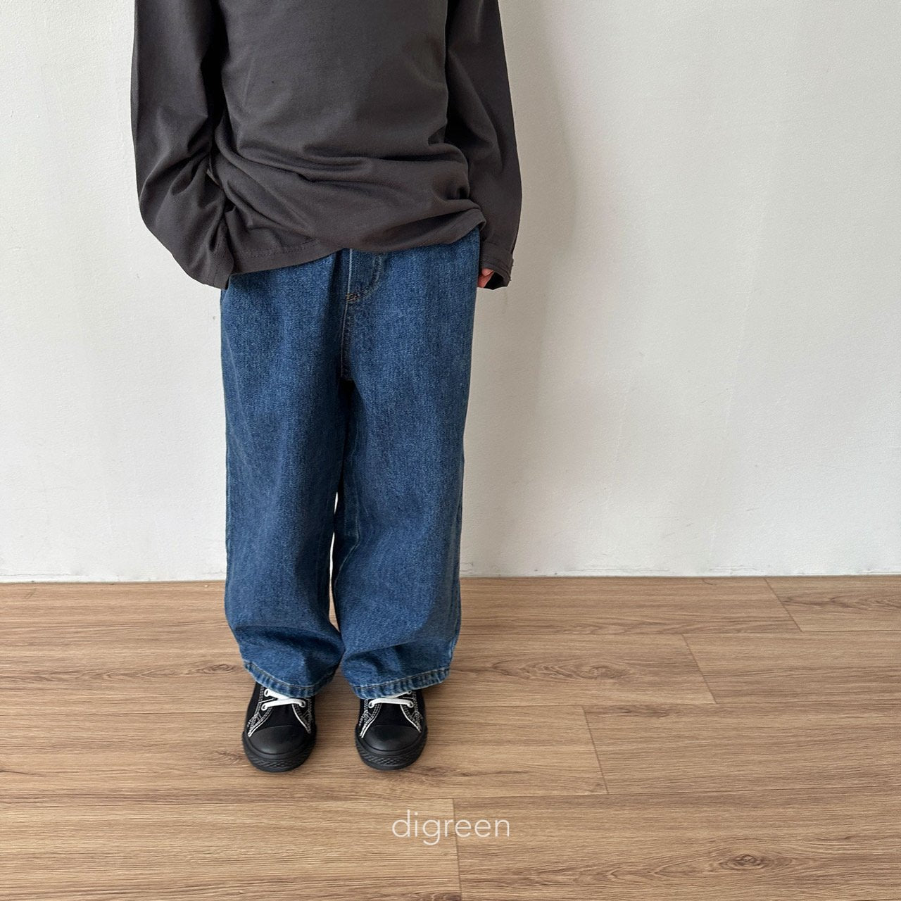 【韓国直送】Wide Dennim pants  / 2color / S(90)-XXL(130) / Digreen 2024fw