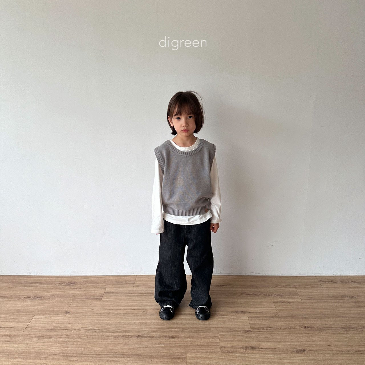 【韓国直送】Wide Dennim pants  / 2color / S(90)-XXL(130) / Digreen 2024fw