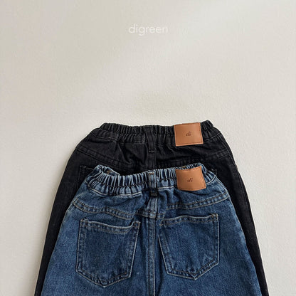 【韓国直送】Wide Dennim pants  / 2color / S(90)-XXL(130) / Digreen 2024fw