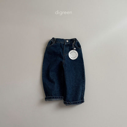 【韓国直送】Wide Dennim pants  / 2color / S(90)-XXL(130) / Digreen 2024fw