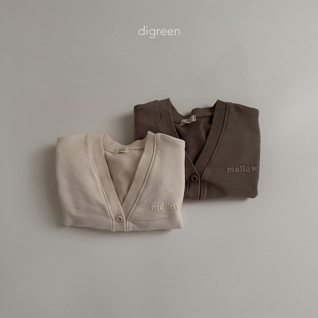 【お取り寄せ】Mellow cardigan  / 2color / S(90)-XXL(130) / Digreen 2024fw