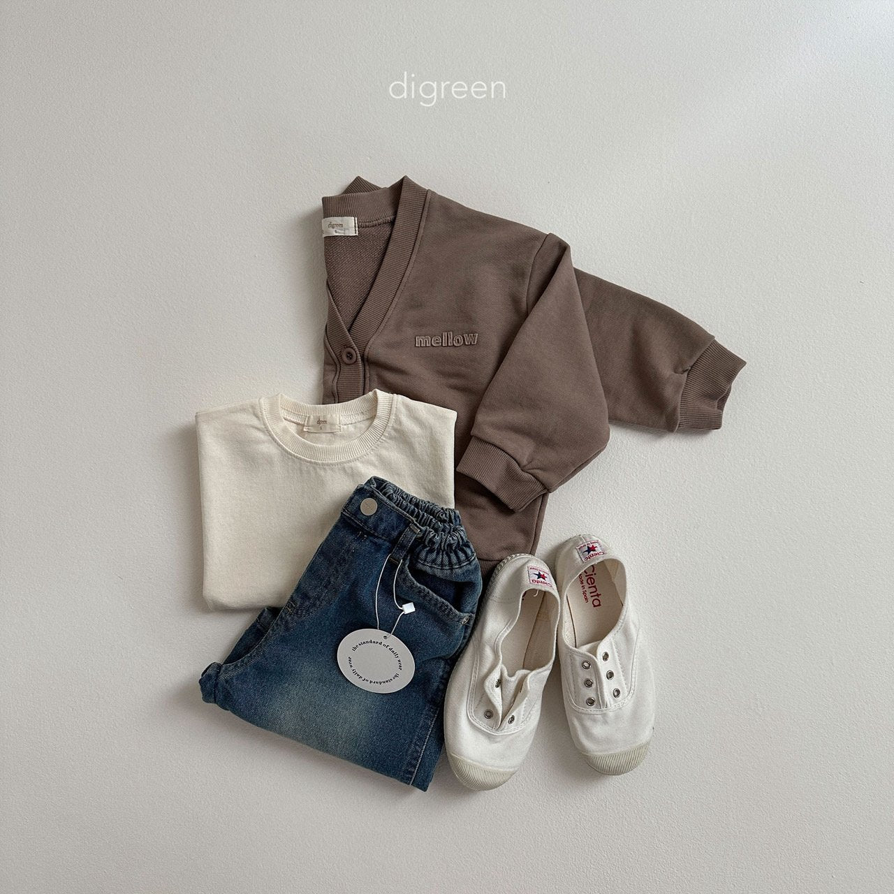 【お取り寄せ】Mellow cardigan  / 2color / S(90)-XXL(130) / Digreen 2024fw