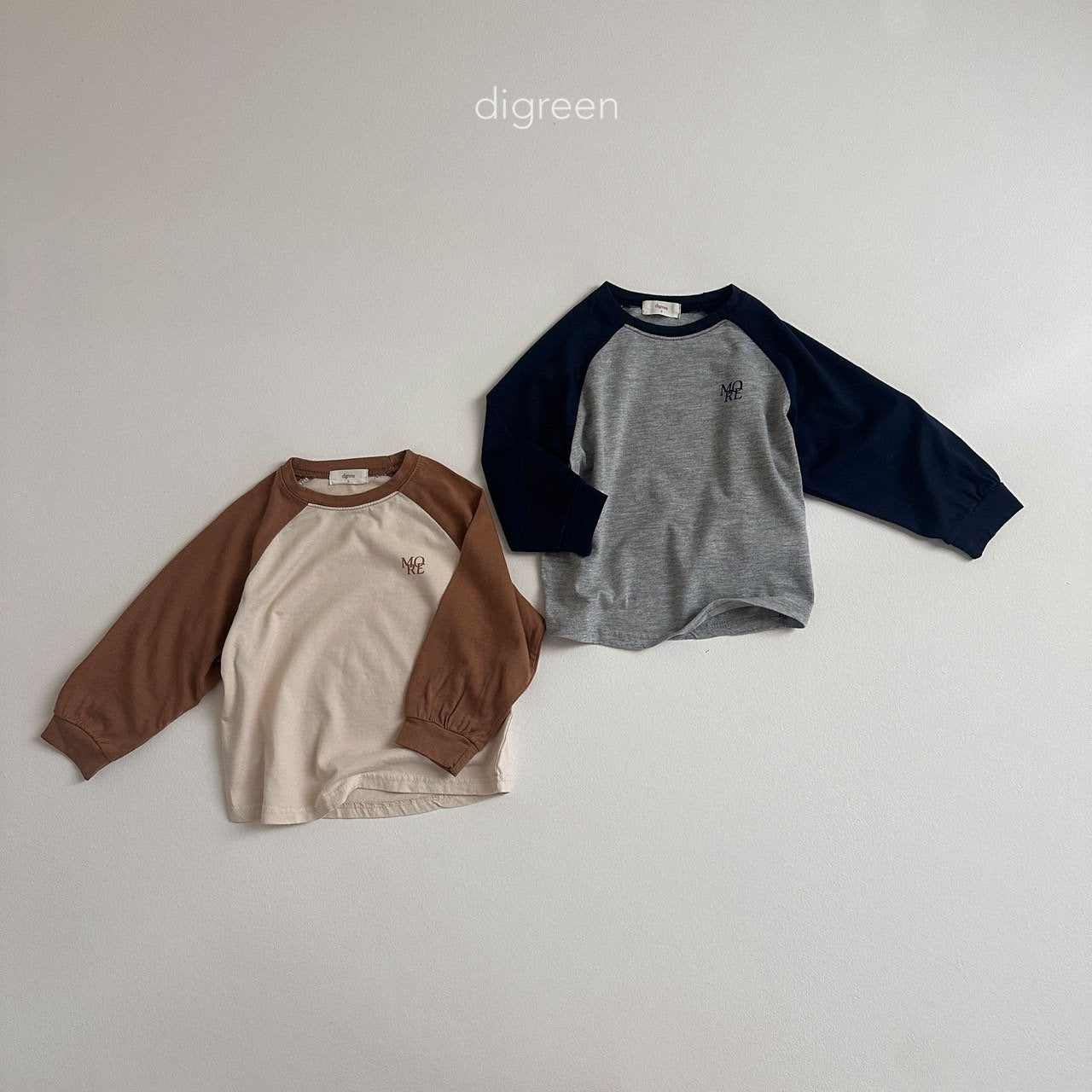 【お取り寄せ】More T-shirt  / 2color / S(90)-XXL(130) / Digreen 2024fw