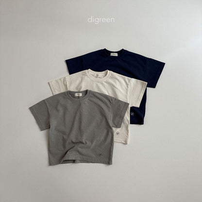 【お取り寄せ】Daily T-shirt  / 3color / S(90)-XXL(130) / Digreen 2024fw