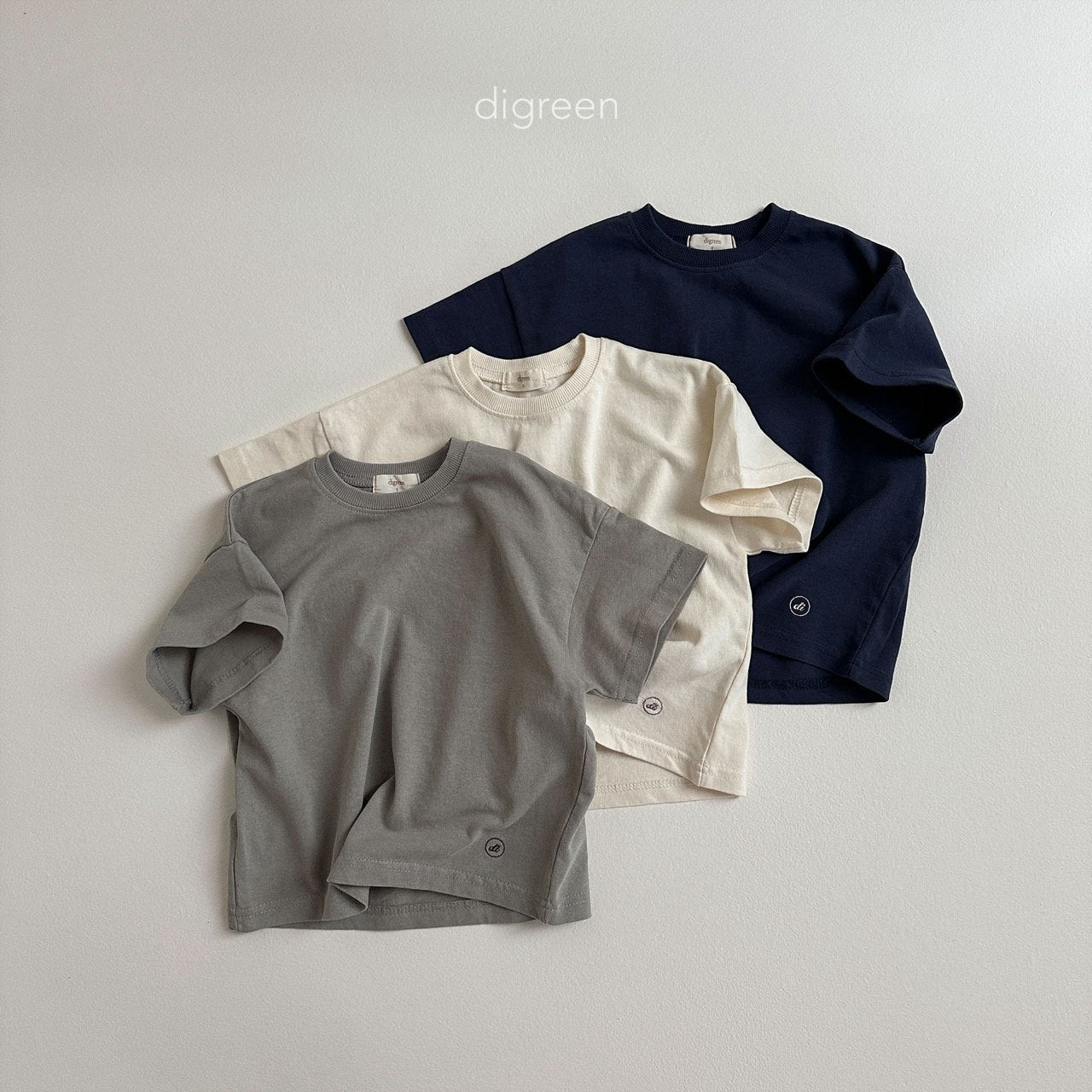 【お取り寄せ】Daily T-shirt  / 3color / S(90)-XXL(130) / Digreen 2024fw