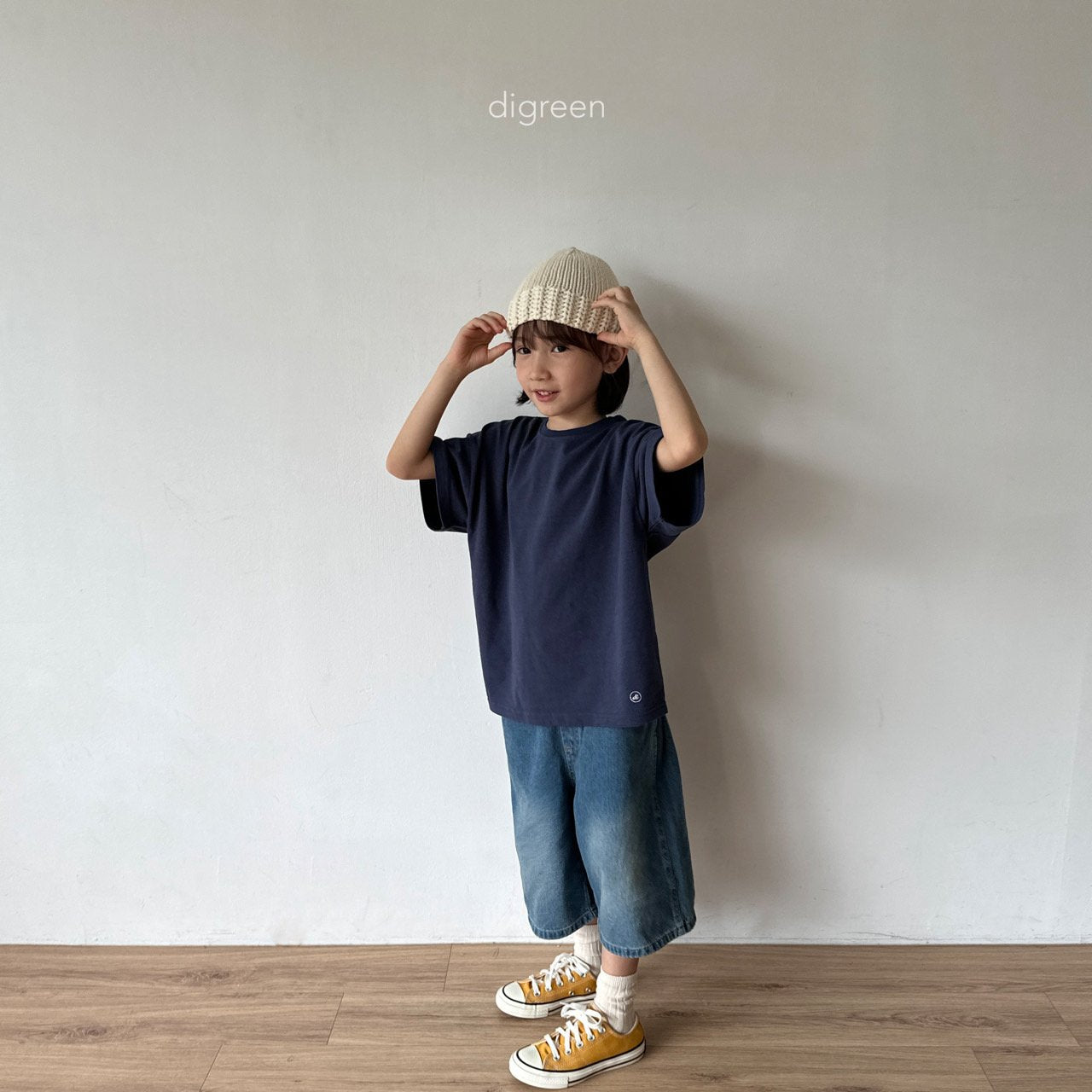 【お取り寄せ】Daily T-shirt  / 3color / S(90)-XXL(130) / Digreen 2024fw