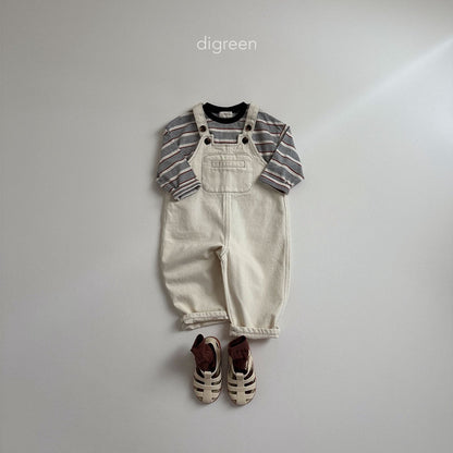 【即納】Multi stripe T-shirt  / Navy / M(100)-XXL(130) / Digreen 2024fw