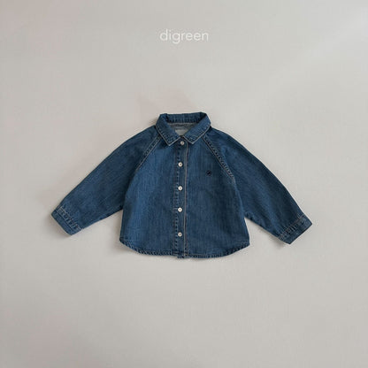 【お取り寄せ】Denim glan shirts  / S(90)-XXL(130) / Digreen 2024fw