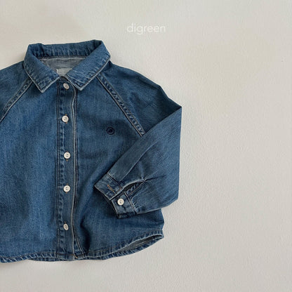 【お取り寄せ】Denim glan shirts  / S(90)-XXL(130) / Digreen 2024fw