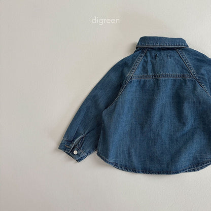 【お取り寄せ】Denim glan shirts  / S(90)-XXL(130) / Digreen 2024fw