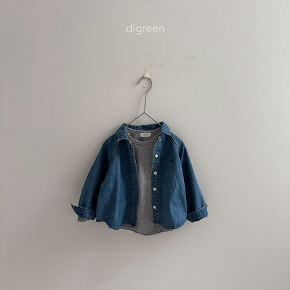 【お取り寄せ】Denim glan shirts  / S(90)-XXL(130) / Digreen 2024fw