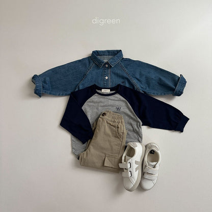 【お取り寄せ】Denim glan shirts  / S(90)-XXL(130) / Digreen 2024fw