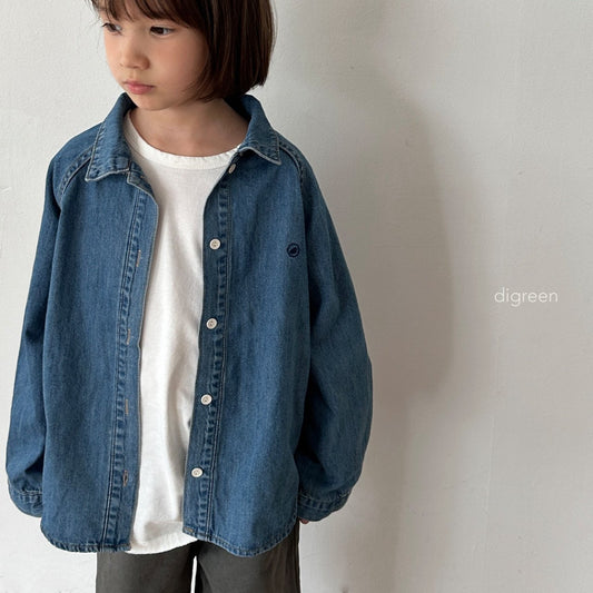 【お取り寄せ】Denim glan shirts  / S(90)-XXL(130) / Digreen 2024fw