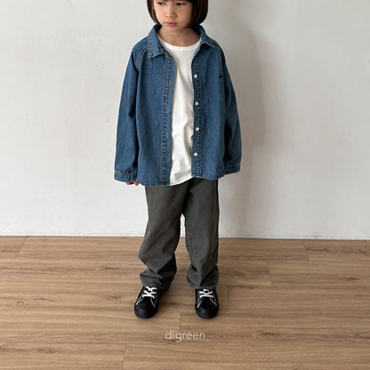 【お取り寄せ】Denim glan shirts  / S(90)-XXL(130) / Digreen 2024fw