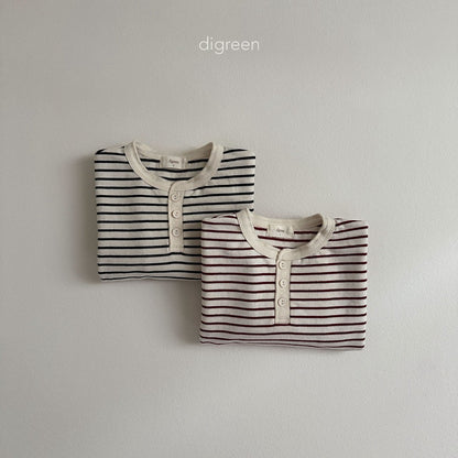 【お取り寄せ】Biscuit Stripe T-shits  / 2color / S(90)-XXL(130) / Digreen 2024fw