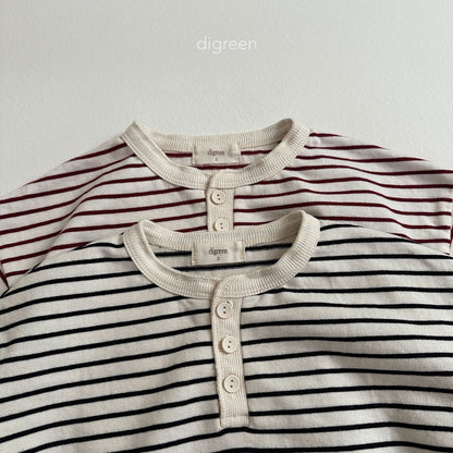 【お取り寄せ】Biscuit Stripe T-shits  / 2color / S(90)-XXL(130) / Digreen 2024fw