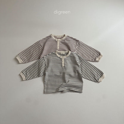 【お取り寄せ】Biscuit Stripe T-shits  / 2color / S(90)-XXL(130) / Digreen 2024fw