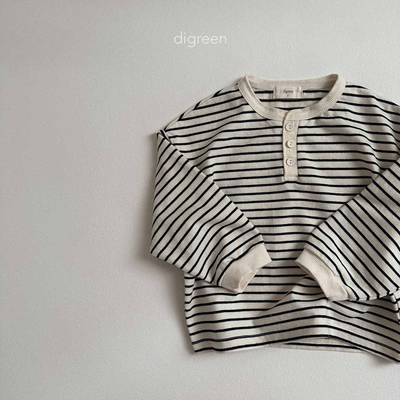 【お取り寄せ】Biscuit Stripe T-shits  / 2color / S(90)-XXL(130) / Digreen 2024fw