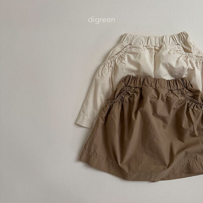 【お取り寄せ】Band skirt  / 2color / S(90)-XXL(130) / Digreen 2024fw