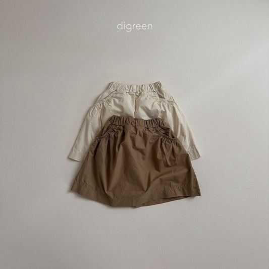 【お取り寄せ】Band skirt  / 2color / S(90)-XXL(130) / Digreen 2024fw