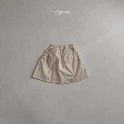 【お取り寄せ】Band skirt  / 2color / S(90)-XXL(130) / Digreen 2024fw