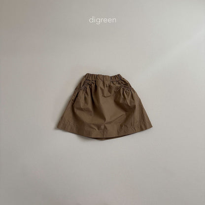 【お取り寄せ】Band skirt  / 2color / S(90)-XXL(130) / Digreen 2024fw