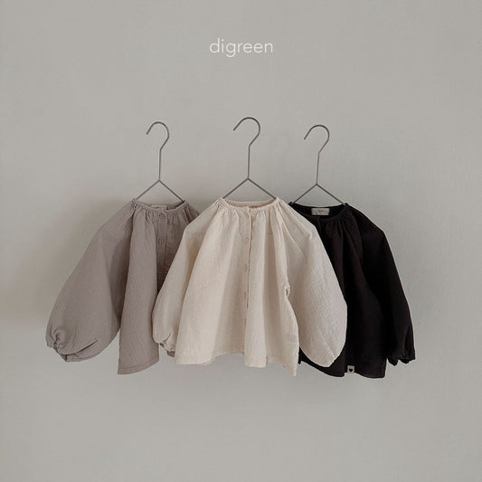 【お取り寄せ】Volum blouse  / 3color / S(90)-XXL(130) / Digreen 2024fw