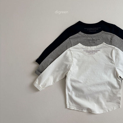 【お取り寄せ】Letter T-shits / 2color / S(90)-XXL(130) / Digreen 2024fw