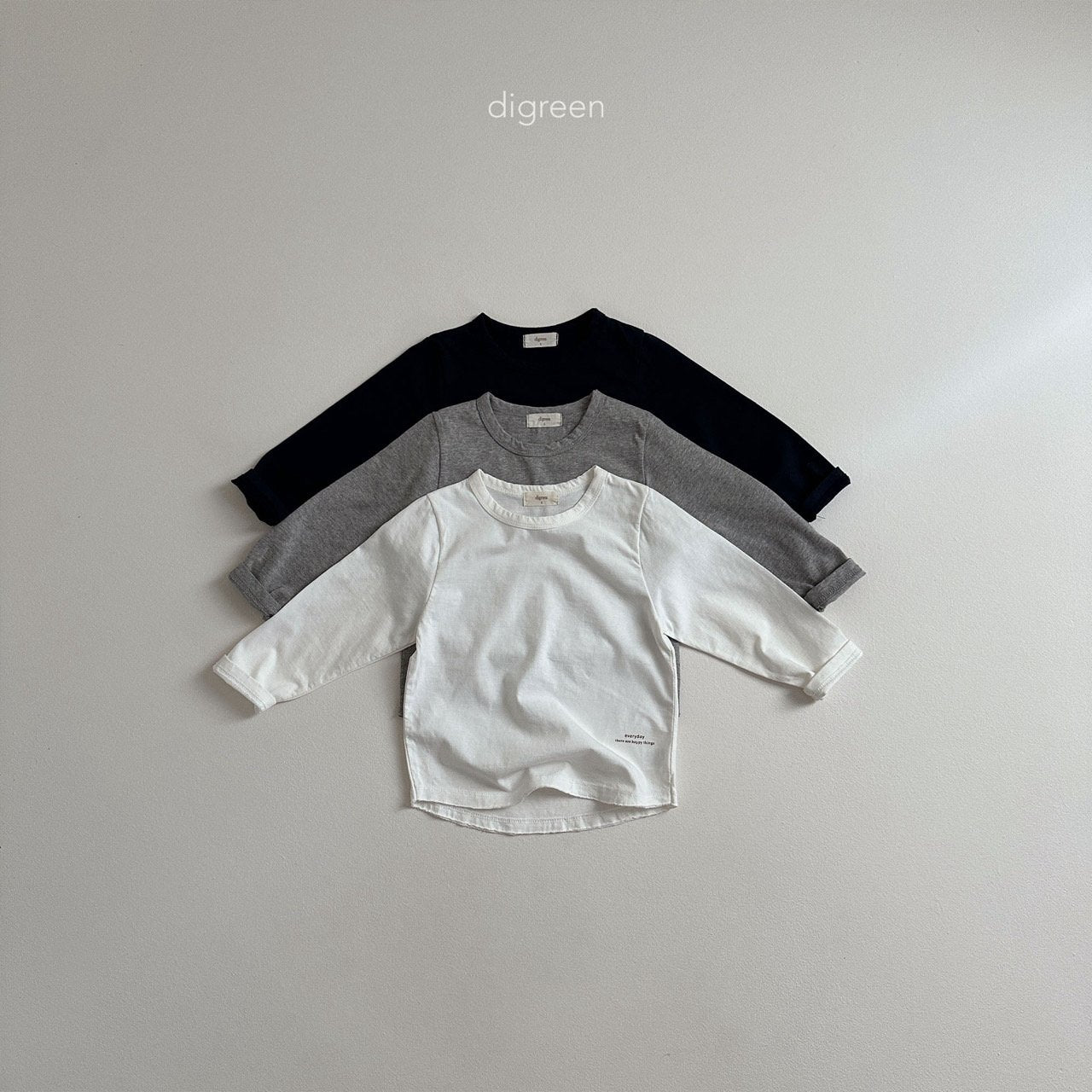 【お取り寄せ】Letter T-shits / 2color / S(90)-XXL(130) / Digreen 2024fw