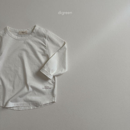 【お取り寄せ】Letter T-shits / 2color / S(90)-XXL(130) / Digreen 2024fw