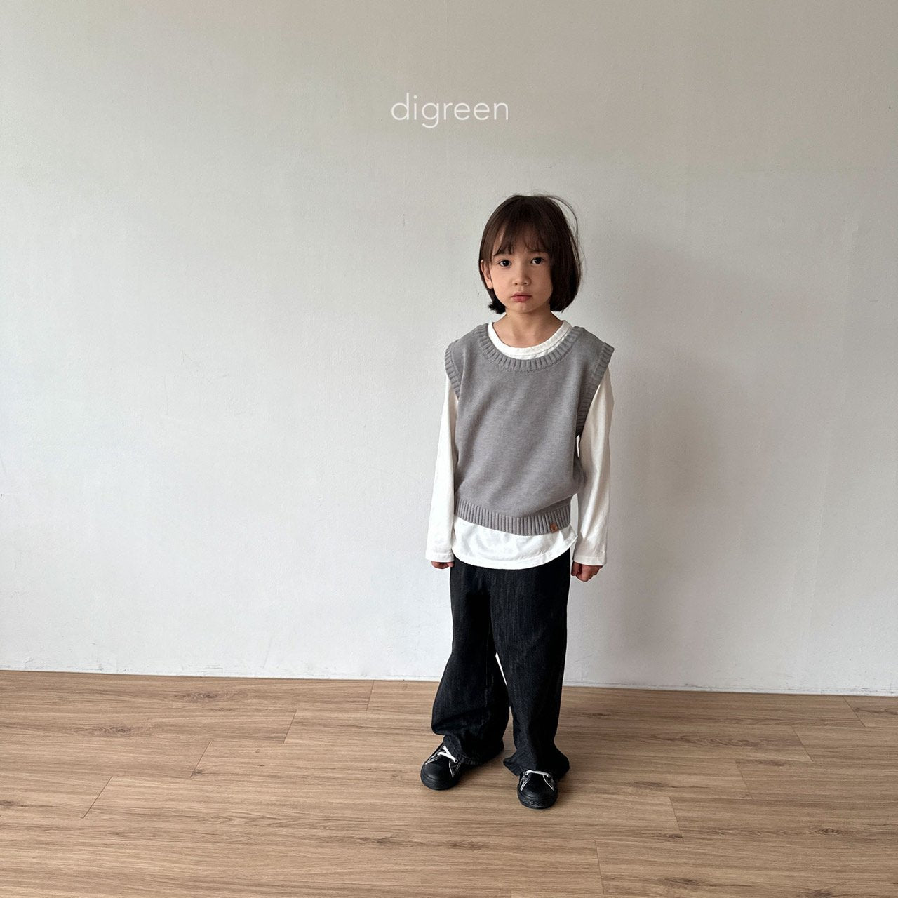 【お取り寄せ】Letter T-shits / 2color / S(90)-XXL(130) / Digreen 2024fw