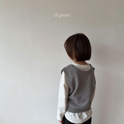 【お取り寄せ】Letter T-shits / 2color / S(90)-XXL(130) / Digreen 2024fw