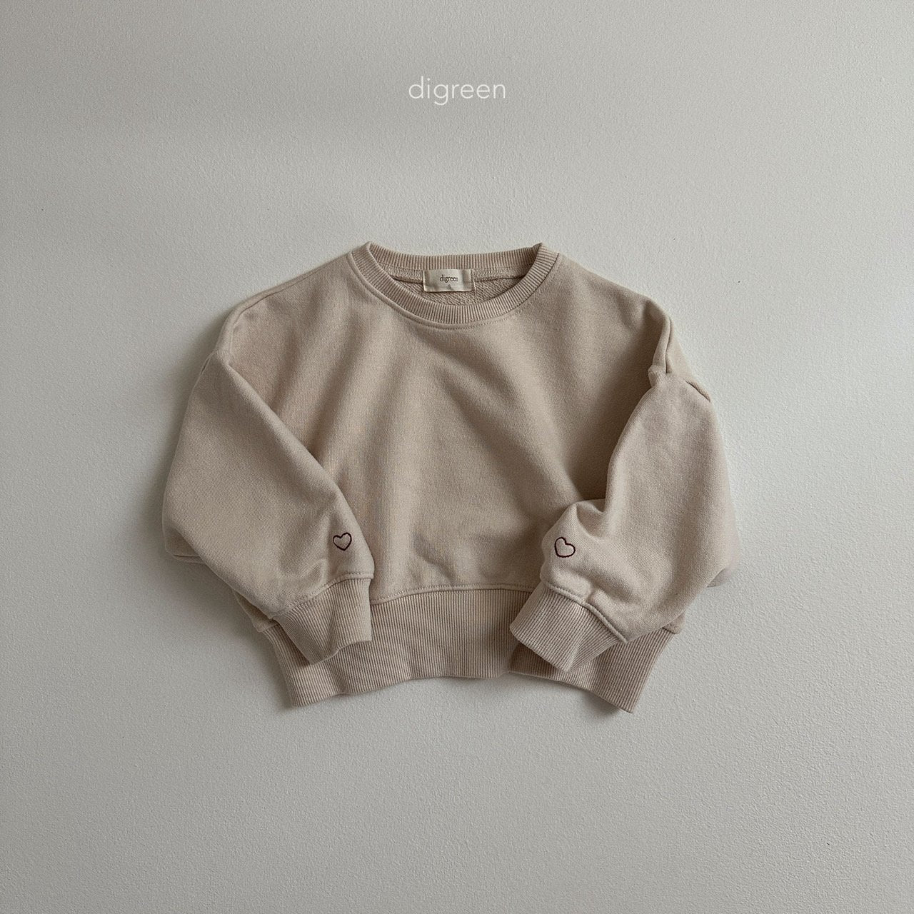 【即納】Crop heart MTM  / Beige / M(100)-XXL(130) / Digreen 2024fw