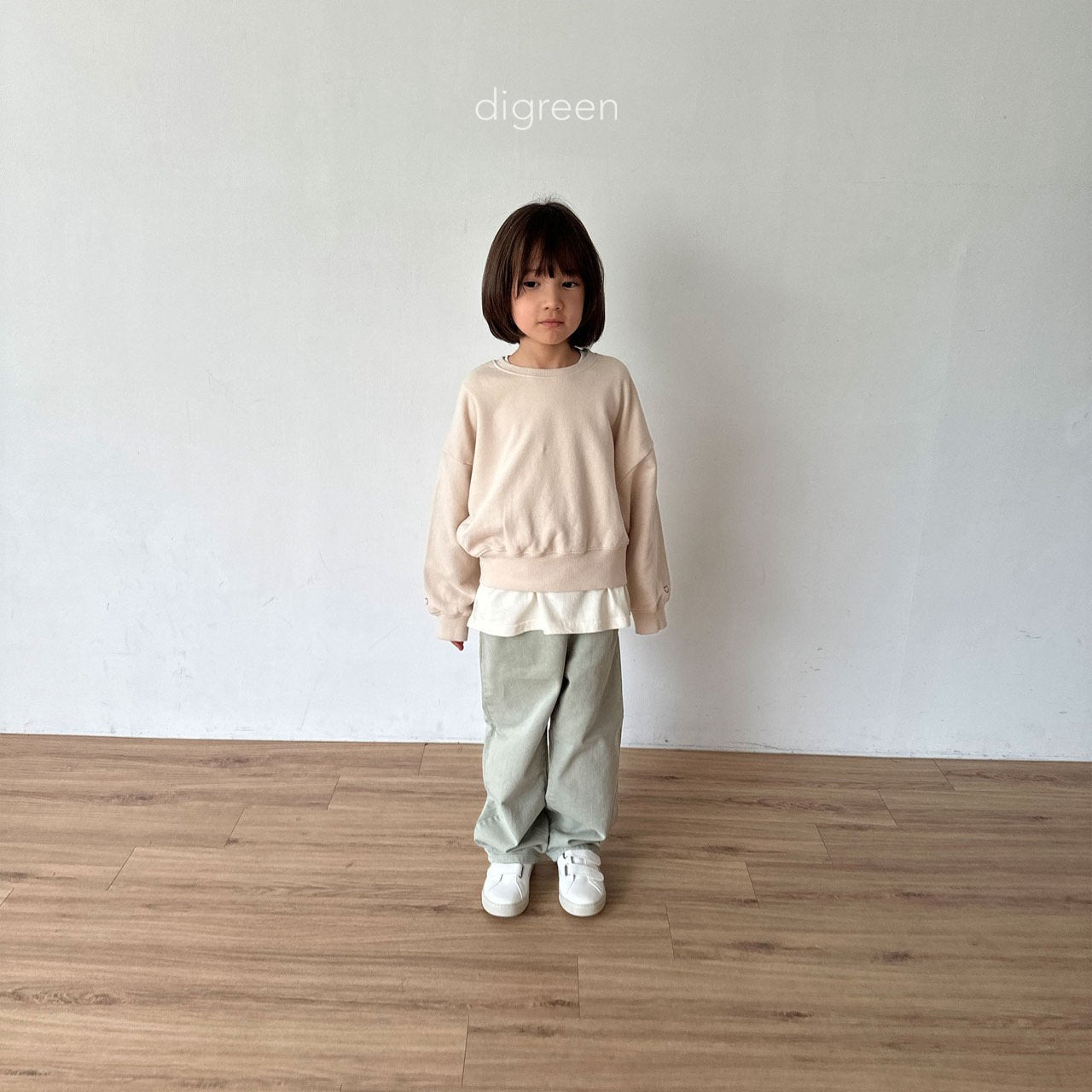 【即納】Crop heart MTM  / Beige / M(100)-XXL(130) / Digreen 2024fw