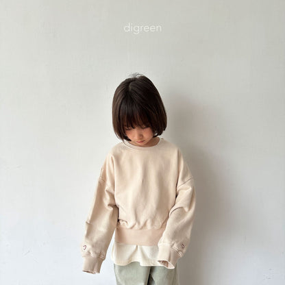 【即納】Crop heart MTM  / Beige / M(100)-XXL(130) / Digreen 2024fw