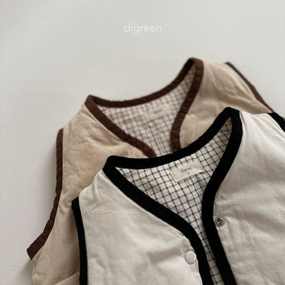 【お取り寄せ】Reversible vest  / 2color / S(90)-XXL(130) / Digreen 2024fw