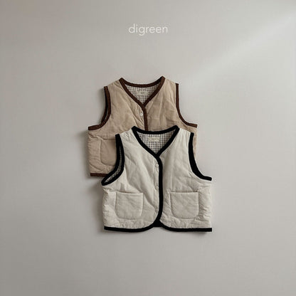 【お取り寄せ】Reversible vest  / 2color / S(90)-XXL(130) / Digreen 2024fw