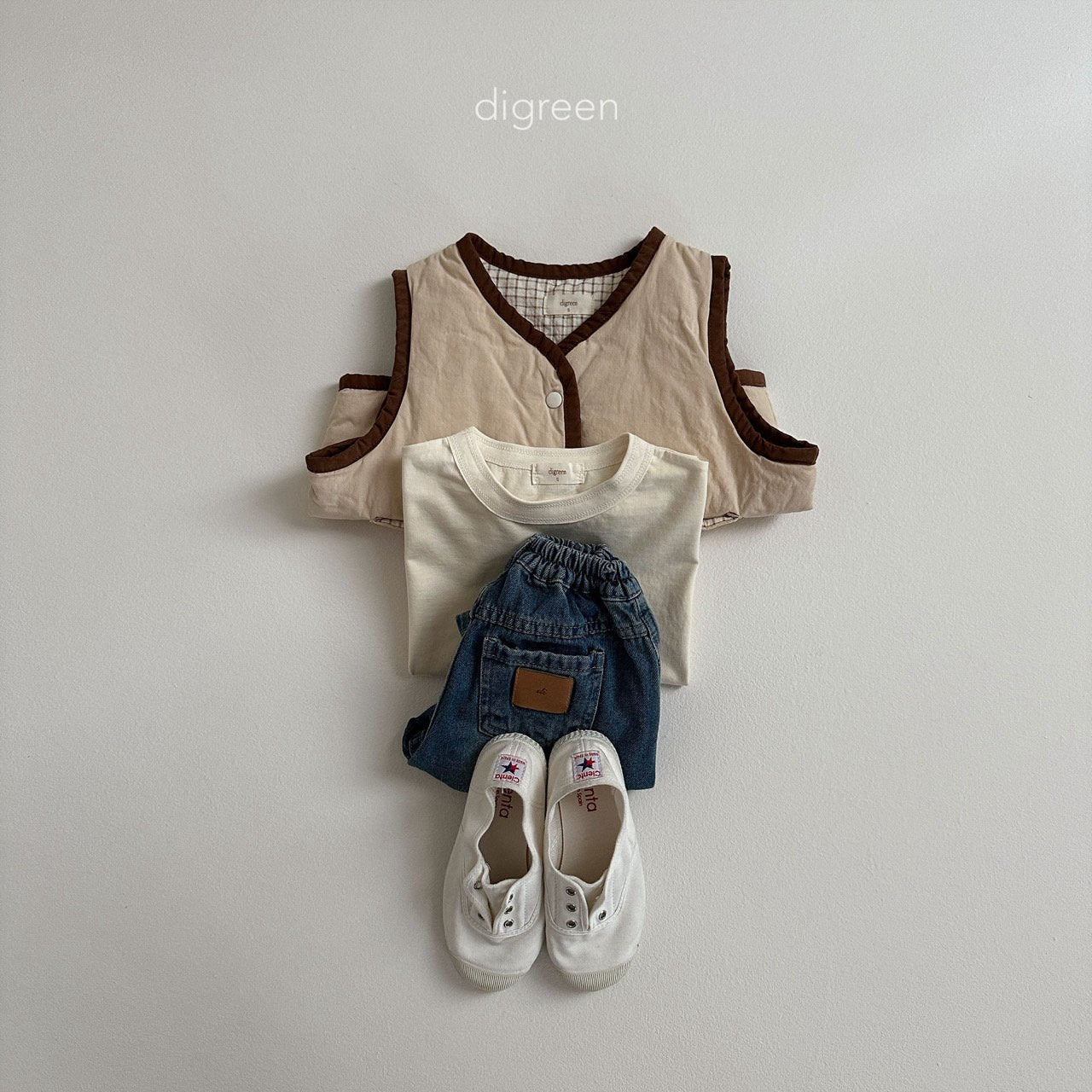 【お取り寄せ】Reversible vest  / 2color / S(90)-XXL(130) / Digreen 2024fw