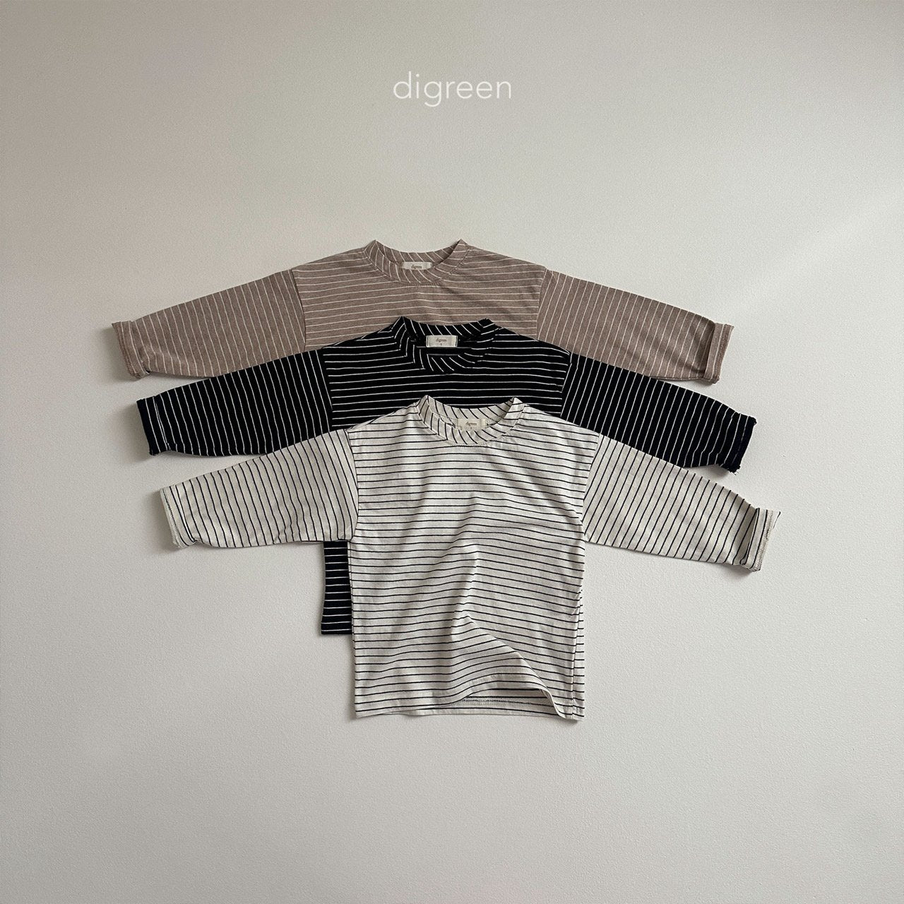 【お取り寄せ】Diagonal T-shirt / 2color / S(90)-XXL(130) / Digreen 2024fw