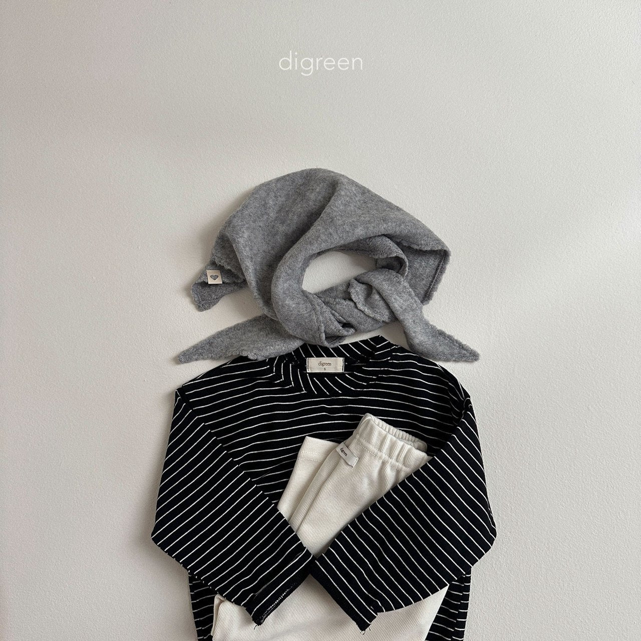 【お取り寄せ】Diagonal T-shirt / 2color / S(90)-XXL(130) / Digreen 2024fw