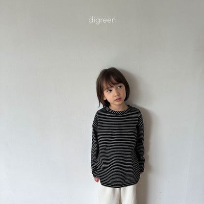 【お取り寄せ】Diagonal T-shirt / 2color / S(90)-XXL(130) / Digreen 2024fw