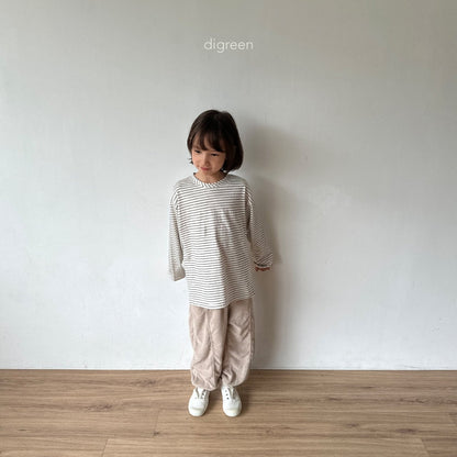 【お取り寄せ】Diagonal T-shirt / 2color / S(90)-XXL(130) / Digreen 2024fw