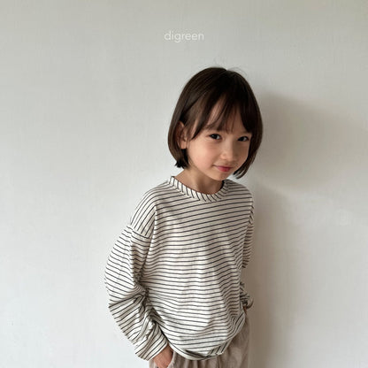 【お取り寄せ】Diagonal T-shirt / 2color / S(90)-XXL(130) / Digreen 2024fw