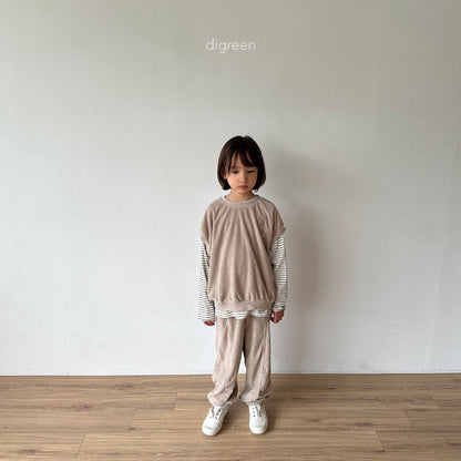 【お取り寄せ】Diagonal T-shirt / 2color / S(90)-XXL(130) / Digreen 2024fw