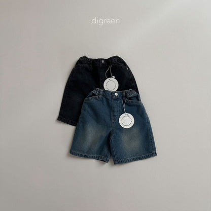 【お取り寄せ】Bermuda denim pants / 2color / S(90)-XXL(130) / Digreen 2024fw