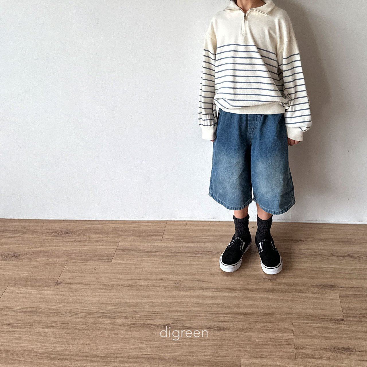 【お取り寄せ】Bermuda denim pants / 2color / S(90)-XXL(130) / Digreen 2024fw